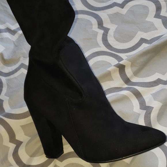 Boohoo Black Over the Knee Boot - Picture 5 of 8